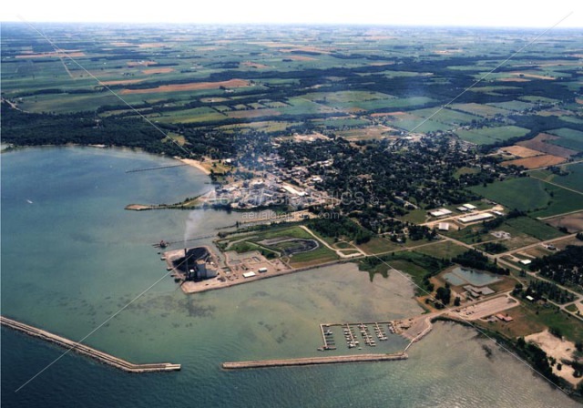 Harbor Beach, Looking South in Huron County, Michigan